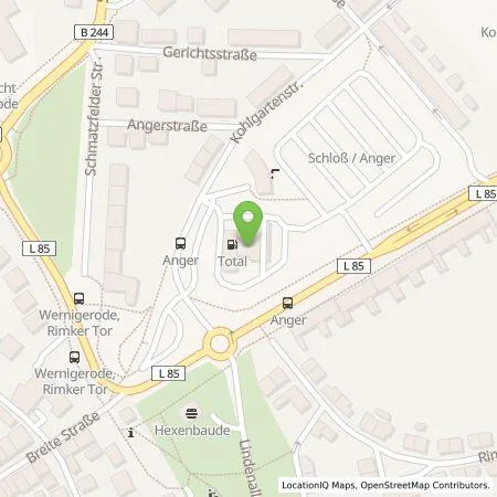 Standortübersicht der Tankstelle Circle K Deutschland GmbH in 38855 Wernigerode