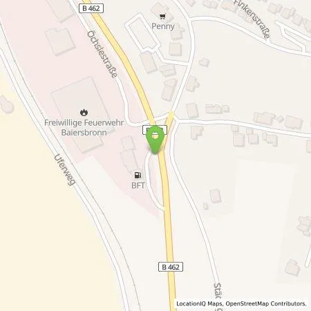 Standortübersicht der Tankstelle Oel-Heimburger GmbH in 72270 Baiersbronn