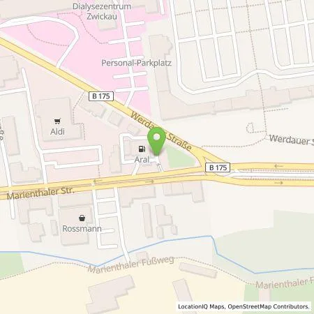 Standortübersicht der Tankstelle BP Europa SE in 08060 Zwickau