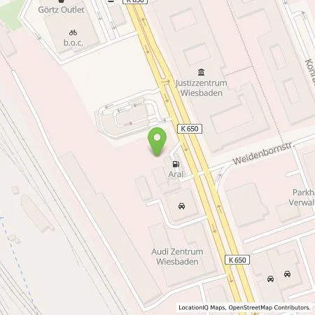 Standortübersicht der Tankstelle BP Europa SE in 65189 Wiesbaden