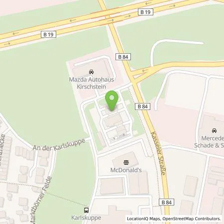 Standortübersicht der Tankstelle BP Europa SE in 99817 Eisenach