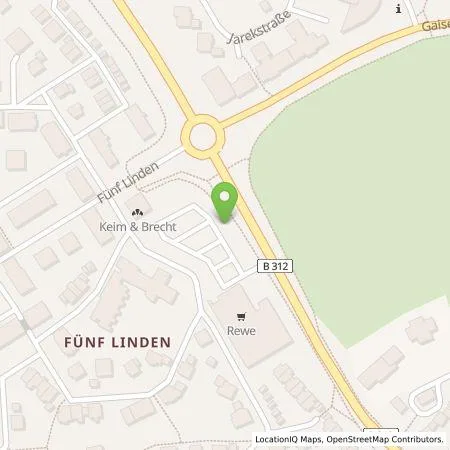 Standortübersicht der Tankstelle BP Europa SE in 88400 Biberach an der Riß