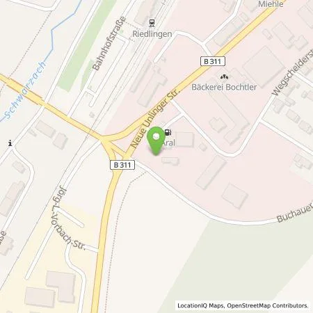 Standortübersicht der Tankstelle BP Europa SE in 88499 Riedlingen