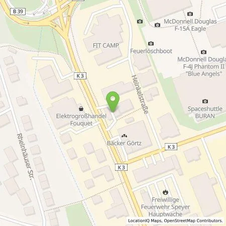 Standortübersicht der Tankstelle BP Europa SE in 67346 Speyer