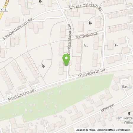 Standortübersicht der Tankstelle Stadtwerke Witten Energielösungen GmbH in 58455 Witten