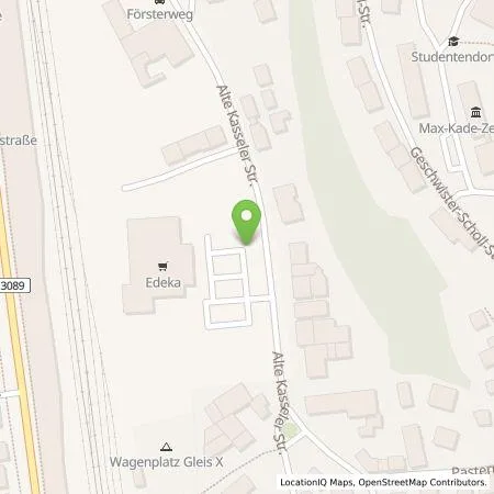 Standortübersicht der Tankstelle TEAG Mobil GmbH in 35039 Marburg