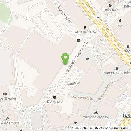 Standortübersicht der Tankstelle Stadtwerke Hamm GmbH in 59065 Hamm