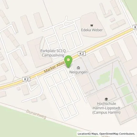 Standortübersicht der Tankstelle Stadtwerke Hamm GmbH in 59063 Hamm