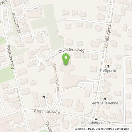 Standortübersicht der Tankstelle Dr. Becker Klinikgesellschaft SE & Co. KG in 32805 Horn-Bad Meinberg