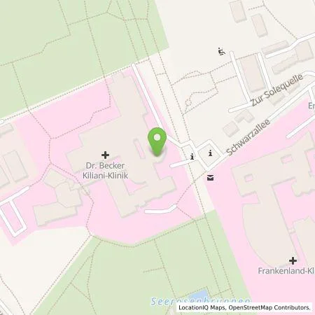 Standortübersicht der Tankstelle Dr. Becker Klinikgesellschaft SE & Co. KG in 91438 Bad Windsheim