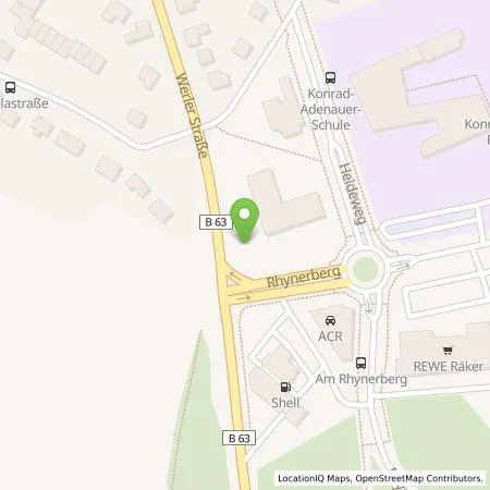 Standortübersicht der Tankstelle Stadtwerke Hamm GmbH in 59069 Hamm