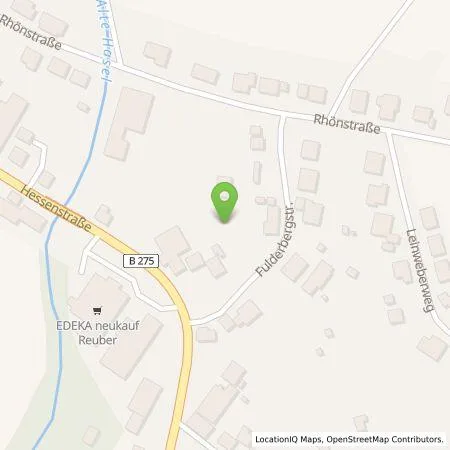 Standortübersicht der Tankstelle TEAG Mobil GmbH in 36358 Herbstein