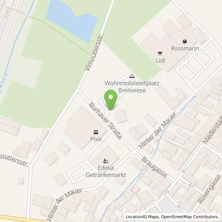 Standortübersicht der Tankstelle TEAG Mobil GmbH in 36205 Sontra