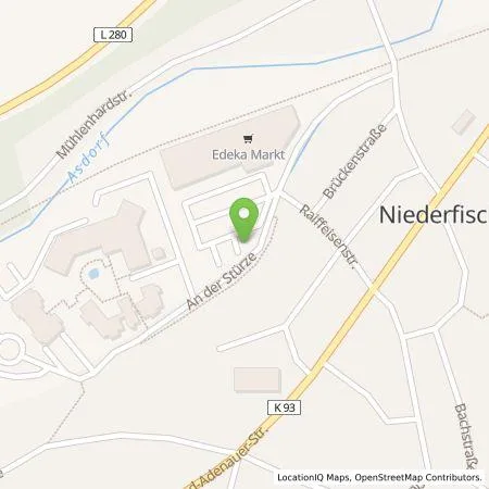 Standortübersicht der Tankstelle TEAG Mobil GmbH in 57572 Niederfischbach