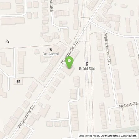 Standortübersicht der Tankstelle Fred Pfennings GmbH & Co. KG in 50321 Brühl