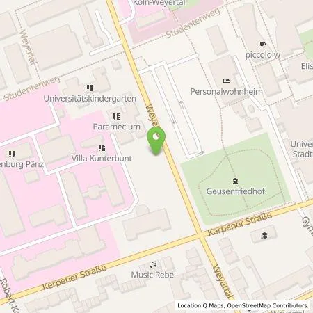 Standortübersicht der Tankstelle TankE GmbH in 50931 Köln