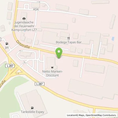 Standortübersicht der Tankstelle Allego GmbH in 47475 Kamp-Lintfort