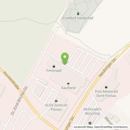 Standortübersicht der Tankstelle Kaufland Dienstleistung GmbH & Co. KG in 94036 Passau