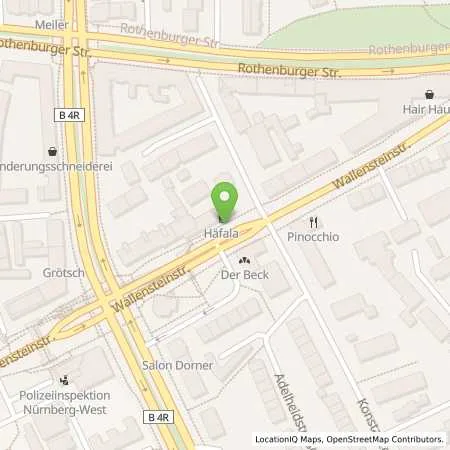 Standortübersicht der Tankstelle N-ERGIE Aktiengesellschaft in 90439 Nürnberg