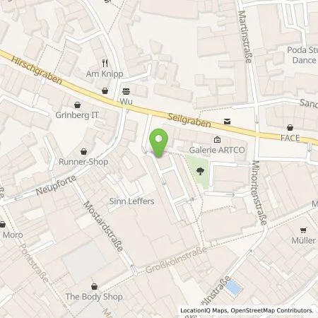 Standortübersicht der Tankstelle Servipark Deutschland GmbH in 52062 Aachen