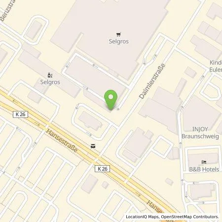 Standortübersicht der Tankstelle amperio GmbH in 38112 Braunschweig