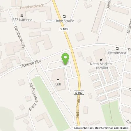 Standortübersicht der Tankstelle Lidl Dienstleistung GmbH & Co. KG in 01917 Kamenz