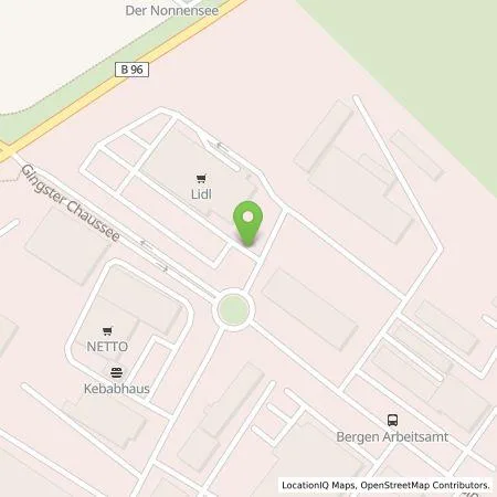 Standortübersicht der Tankstelle Lidl Dienstleistung GmbH & Co. KG in 18528 Bergen auf Rügen