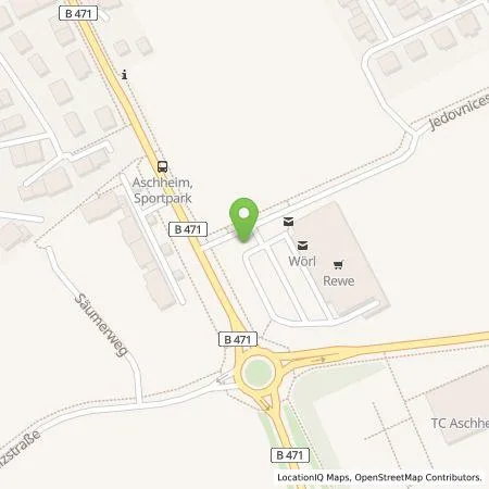 Standortübersicht der Tankstelle EnBW mobility+ AG und Co.KG in 85609 Aschheim