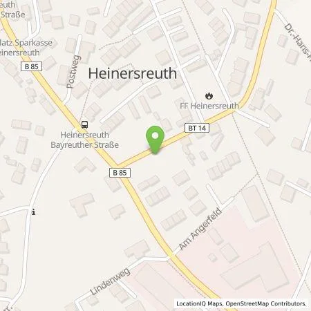 Standortübersicht der Tankstelle Daniel Rath in 95500 Heinersreuth