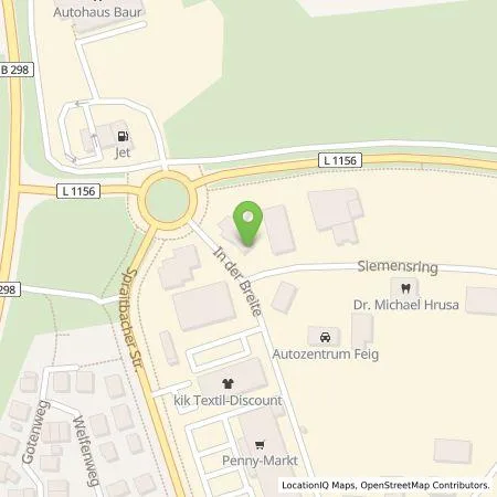 Standortübersicht der Tankstelle Gebäudetechnik Hamler GmbH in 73557 Mutlangen