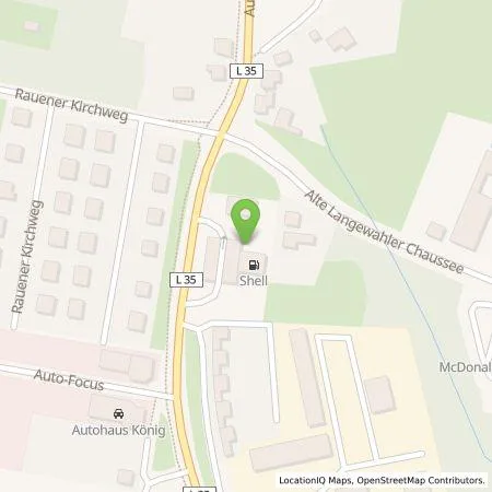 Standortübersicht der Tankstelle Shell Deutschland GmbH in 15517 Fürstenwalde