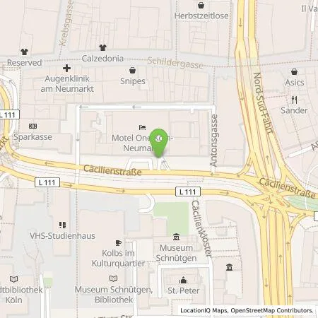 Standortübersicht der Tankstelle Servipark Deutschland GmbH in 50667 Köln