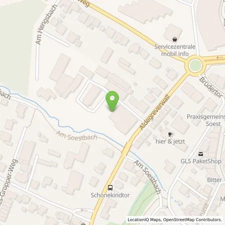 Standortübersicht der Tankstelle Stadtwerke Soest Energiedienstleistungs GmbH in 59494 Soest