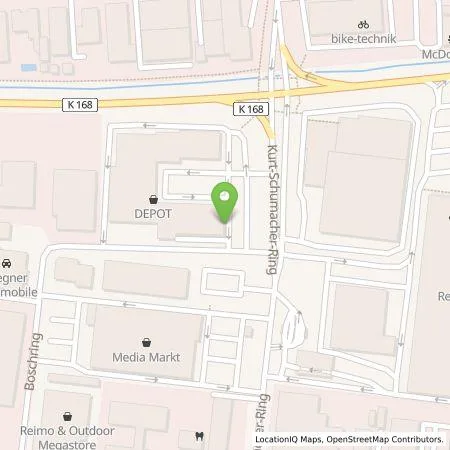 Standortübersicht der Tankstelle EnBW mobility+ AG und Co.KG in 63329 Egelsbach