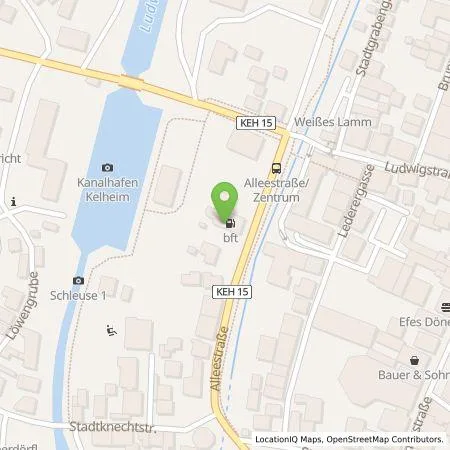 Standortübersicht der Tankstelle STADTWERKE KELHEIM GmbH & Co KG in 93309 Kelheim