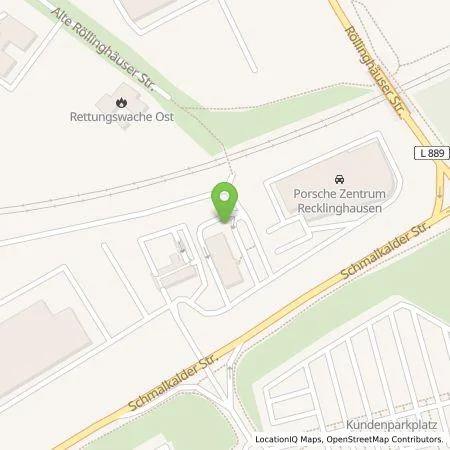 Standortübersicht der Tankstelle Circle K Deutschland GmbH in 45665 Recklinghausen