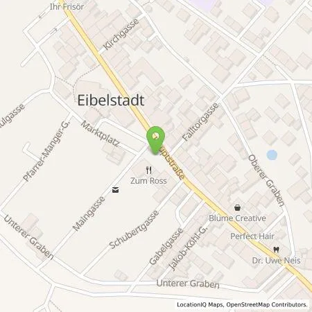 Standortübersicht der Tankstelle N-ERGIE Aktiengesellschaft in 97246 Eibelstadt