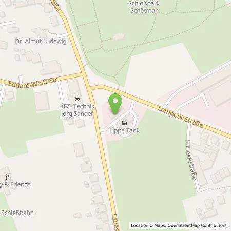 Standortübersicht der Tankstelle Q1 Energie AG in 32108 Bad Salzuflen