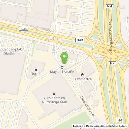 Standortübersicht der Tankstelle EWE Go GmbH in 90441 Nürnberg