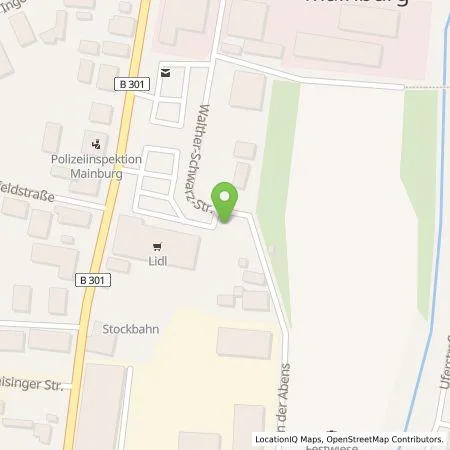 Standortübersicht der Tankstelle Energie Südbayern GmbH in 84048 Mainburg