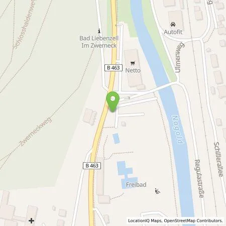 Standortübersicht der Tankstelle deer GmbH in 75378 Bad Liebenzell