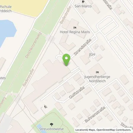 Standortübersicht der Tankstelle Dr. Becker Klinikgesellschaft SE & Co. KG in 26506 Norden