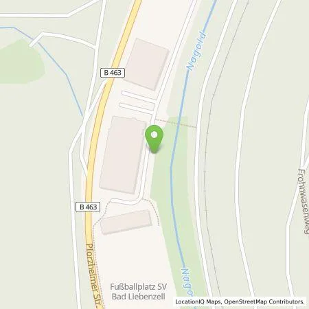 Standortübersicht der Tankstelle deer GmbH in 75378 Bad Liebenzell