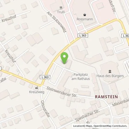 Standortübersicht der Tankstelle Ladestationen Südwest GmbH & Co. KG in 66877 Ramstein-Miesenbach