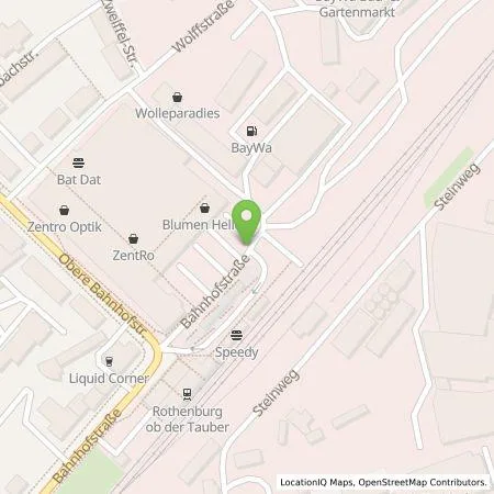 Standortübersicht der Tankstelle deer GmbH in 91541 Rothenburg ob der Tauber