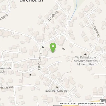 Standortübersicht der Tankstelle deer GmbH in 73102 Birenbach