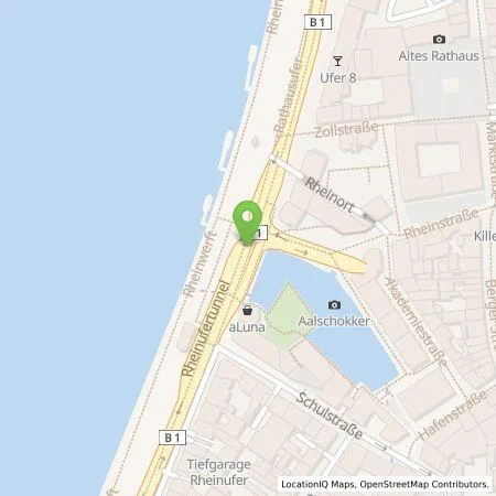 Standortübersicht der Tankstelle Servipark Deutschland GmbH in 40213 Düsseldorf