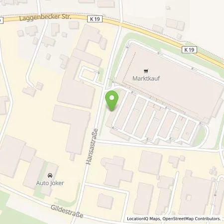 Standortübersicht der Tankstelle Marktkauf EHG Rhein-Ruhr mbH in 49477 Ibbenbüren