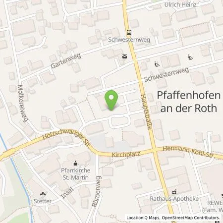 Standortübersicht der Tankstelle LEW Natur GmbH in 89284 Pfaffenhofen