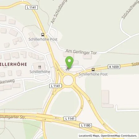 Standortübersicht der Tankstelle Stadtwerke Stuttgart GmbH in 70839 Gerlingen